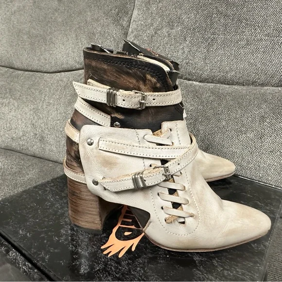 Freebird by Steven “Jerome” Ice Multi Women’s Leather Ankle Booties - Picture 3 of 17